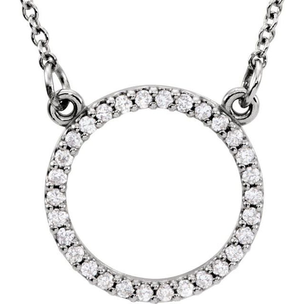 Diamond Circle Necklace