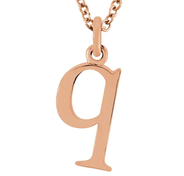 Alphabet Lowercase Letter Necklace