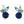 Load image into Gallery viewer, Gemstone and Diamond Cluster Earring