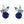 Load image into Gallery viewer, Gemstone and Diamond Cluster Earring