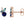 Load image into Gallery viewer, Gemstone and Diamond Cluster Earring