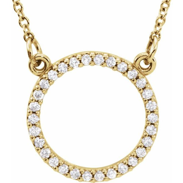 Diamond Circle Necklace