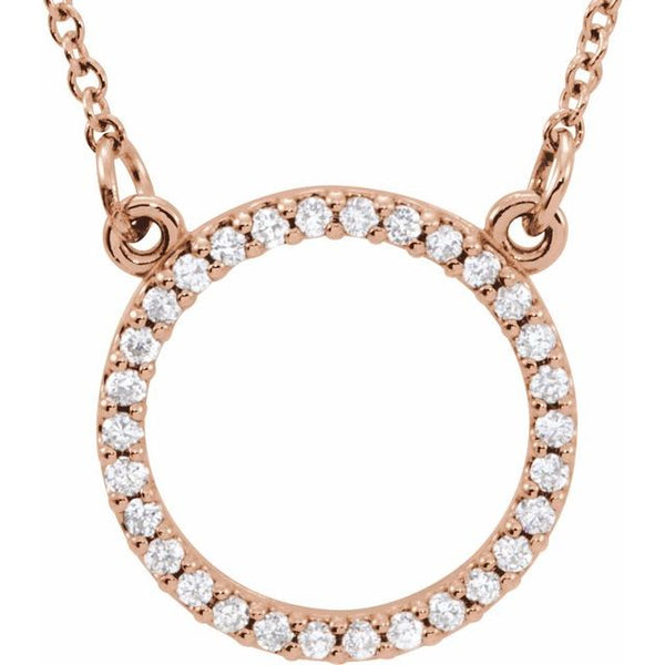 Diamond Circle Necklace