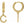 Load image into Gallery viewer, Alphabet block letter huggie earring