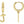 Load image into Gallery viewer, Alphabet block letter huggie earring