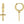 Load image into Gallery viewer, Alphabet block letter huggie earring