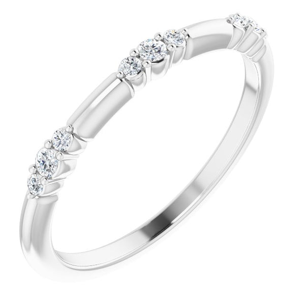 Stationary Three Stone Petite Band