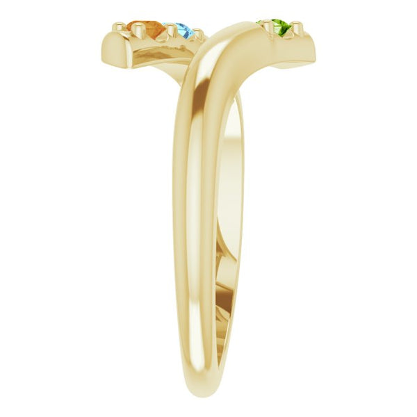Bypass Multi-Stone Ring
