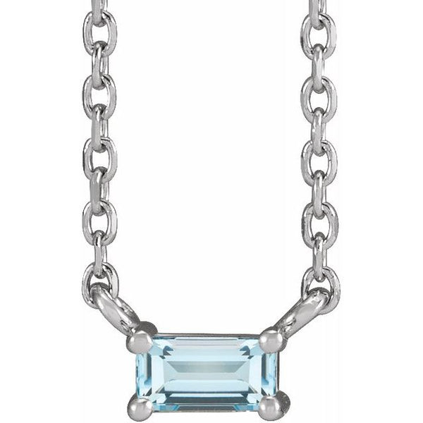 Baguette East-West Necklace