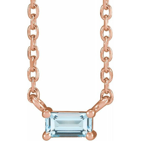 Baguette East-West Necklace