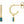 Load image into Gallery viewer, Diamond Hoop Earring with Baguette Gemstone Drop