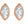 Load image into Gallery viewer, Marquise Diamond Bezel Studs
