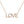Load image into Gallery viewer, "love" diamond block necklace