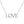 Load image into Gallery viewer, "love" diamond block necklace
