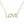 Load image into Gallery viewer, "love" diamond block necklace