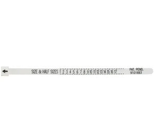 You can easily and confidentially measure your own finger size from 0-17 with accurate full, half, and quarter sizes. You can choose between the free PDF download (please provide your email address) or purchase our Multisizer Zip Tie.