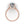 Load image into Gallery viewer, Hidden Halo with Scalloped Prongs