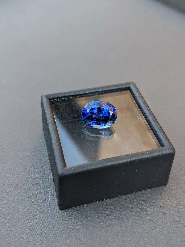 Premium GIA Certified Natural Oval Brilliant Sapphire (6.12 carats)
