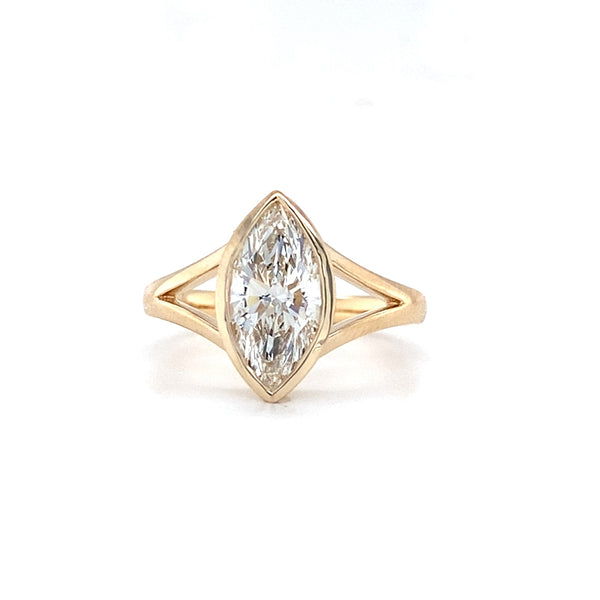 Peighton - Split Shank Marquise Bezel