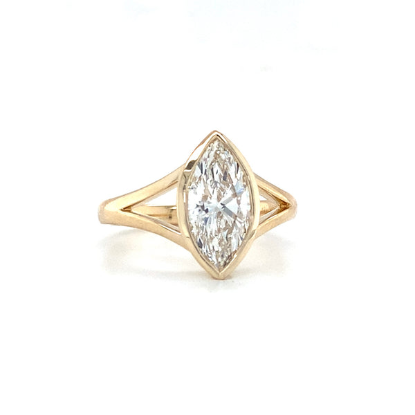 Peighton - Split Shank Marquise Bezel