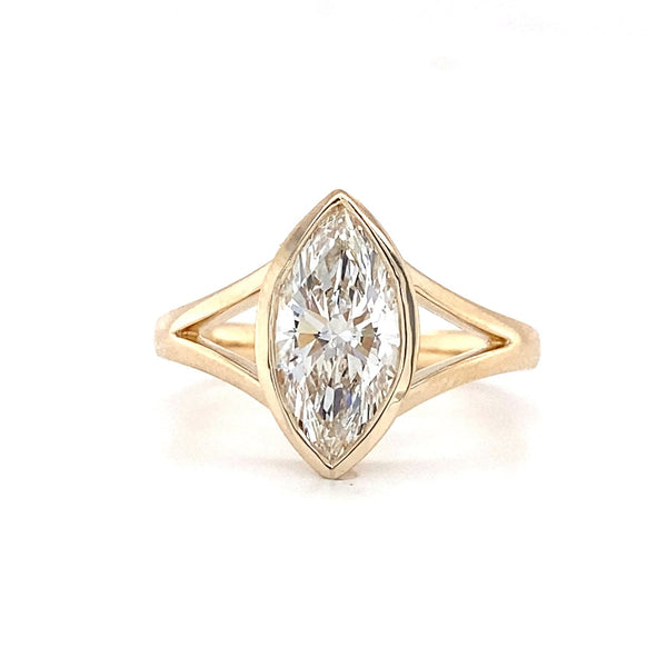 Peighton - Split Shank Marquise Bezel