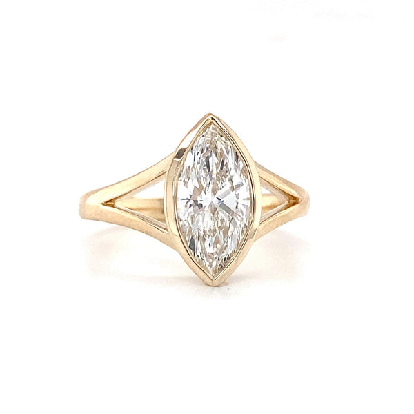 Peighton - Split Shank Marquise Bezel