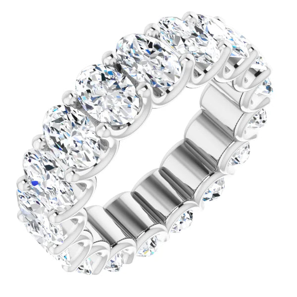 Oval Diamond Eternity Band
