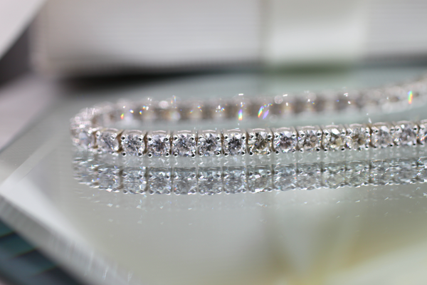 Diamond Line Tennis Bracelet (Natural AAAA Diamonds 6.40 ct)