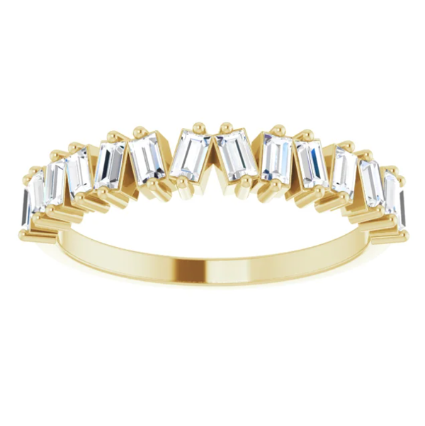 Asymmetrical Baguette Band