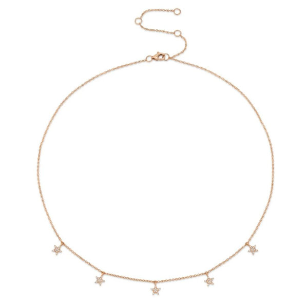 Five Star Pave Necklace