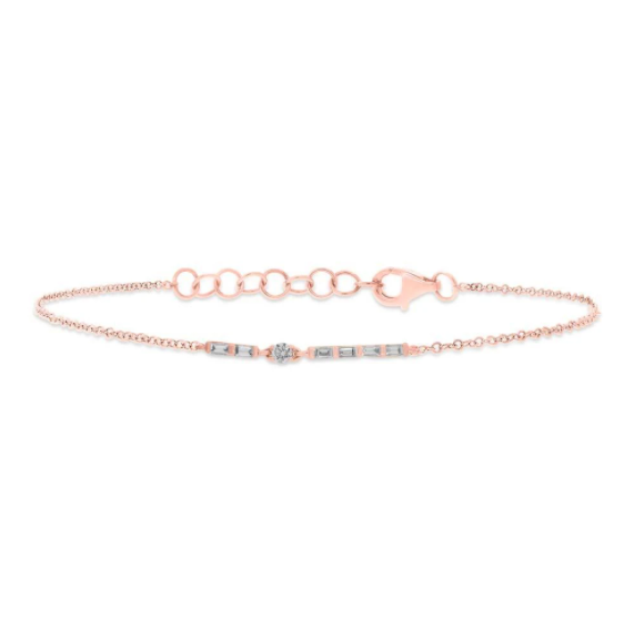 Baguette and Round Bracelet
