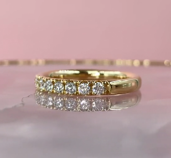 Rounded Diamond Pave Band (3 mm)