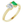 Load image into Gallery viewer, Moi et Toi - Emerald + Diamond
