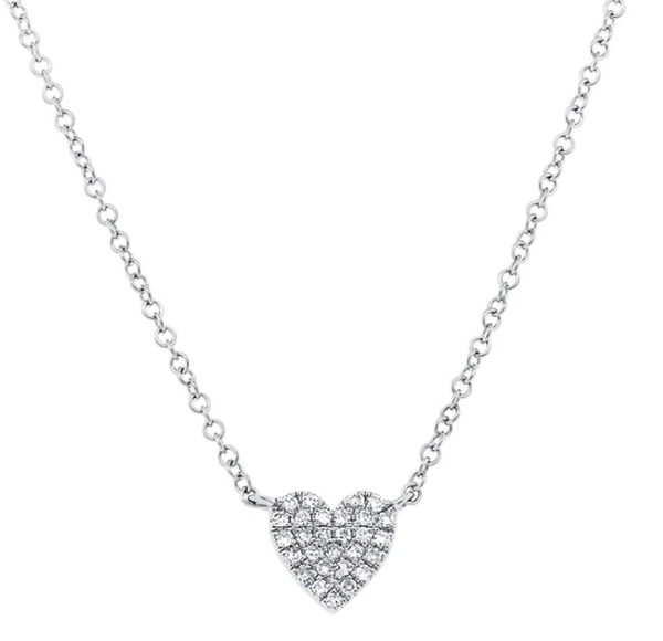 Lil Heart Pave Necklace