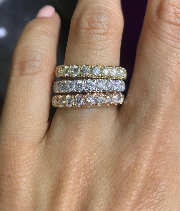 Rounded Diamond Pave Band (3 mm)