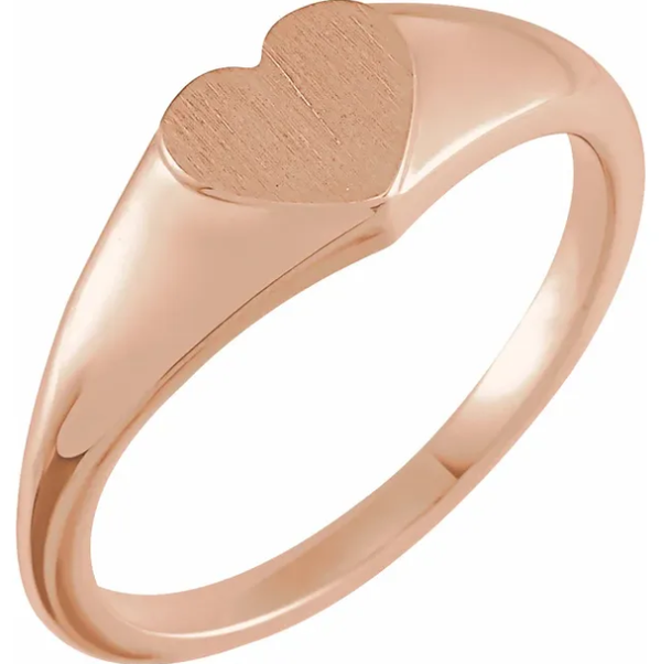 Signet Heart Ring