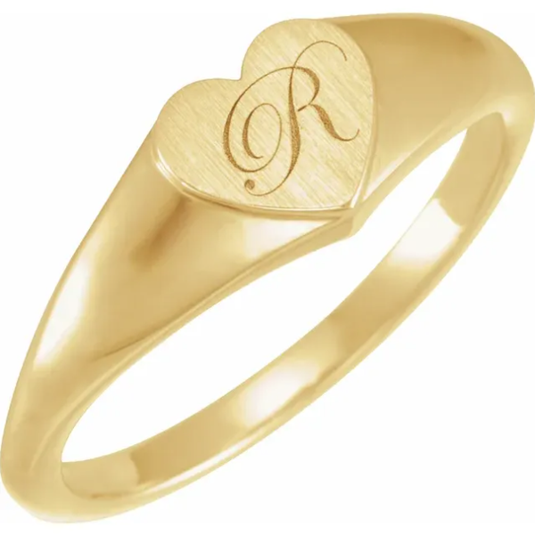 Signet Heart Ring