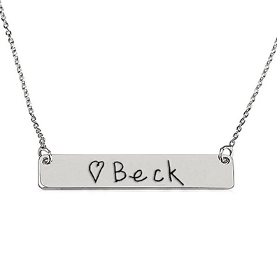 Engravable Bar Necklace