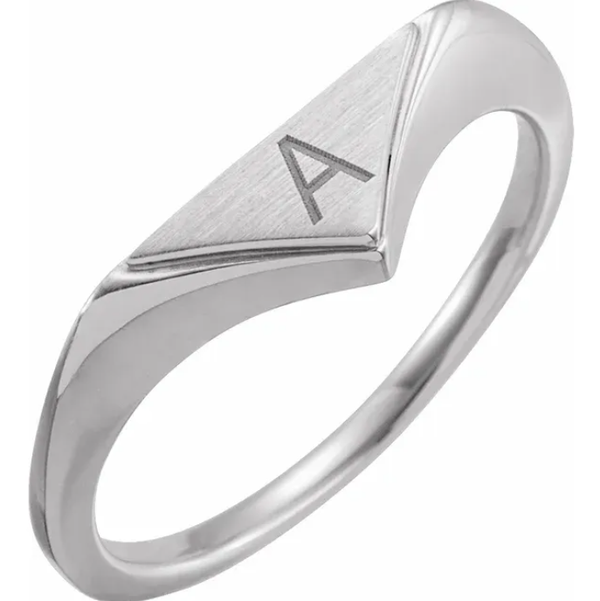 Triangle Signet Ring