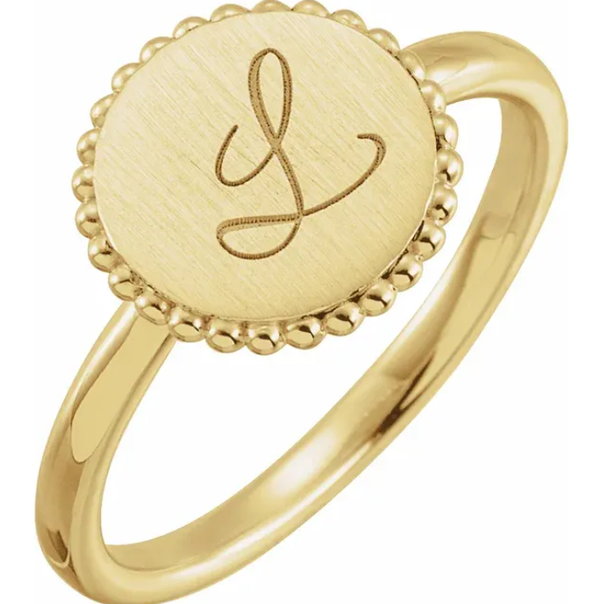 Circle Signet Ring