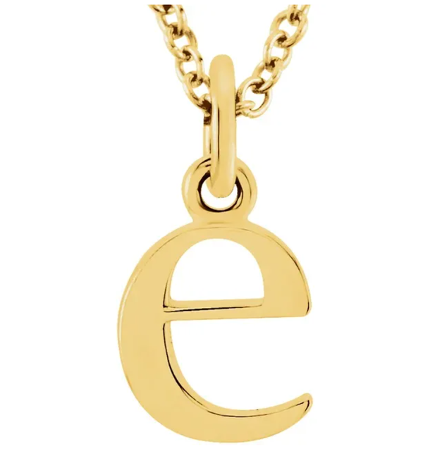 Alphabet Lowercase Letter Necklace