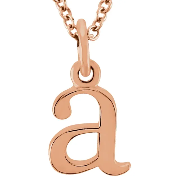 Alphabet Lowercase Letter Necklace