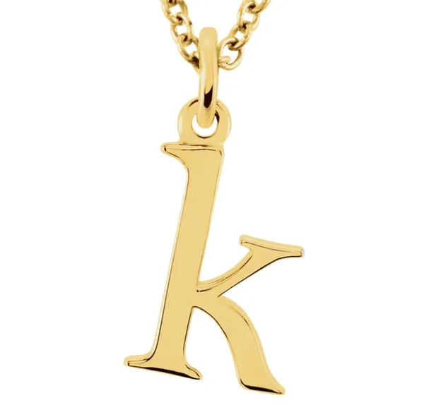 Alphabet Lowercase Letter Necklace