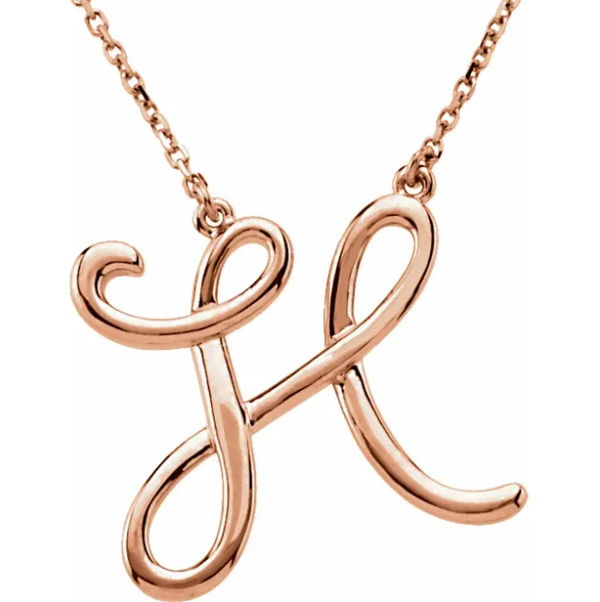 Alphabet Cursive/Script Letter Necklace