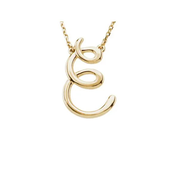 Alphabet Cursive/Script Letter Necklace