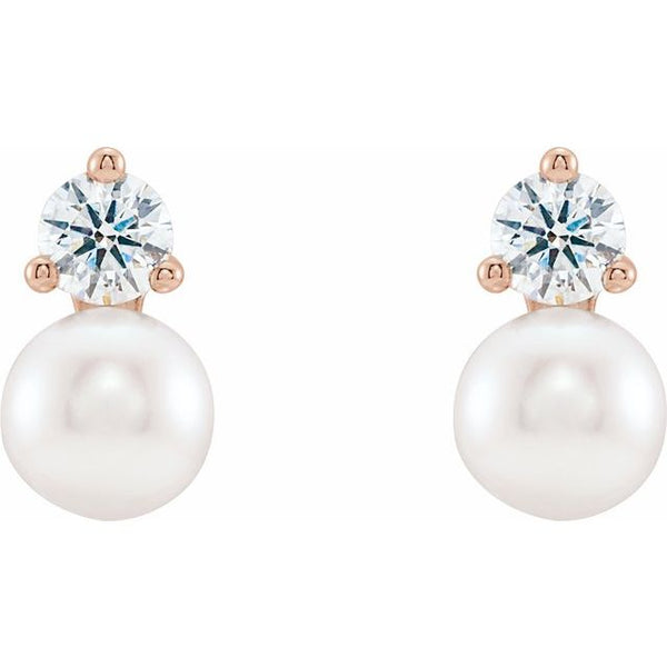 Pearl and Diamond Earring