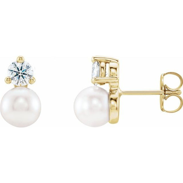 Pearl and Diamond Earring