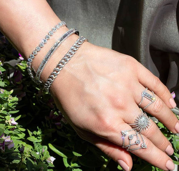 Cuban Link Diamond Pave Bracelet
