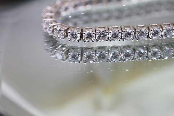 Diamond Line Tennis Bracelet (Natural AAAA Diamonds 6.40 ct)