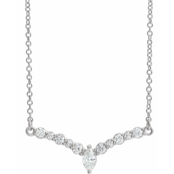 "V" Diamond Necklace